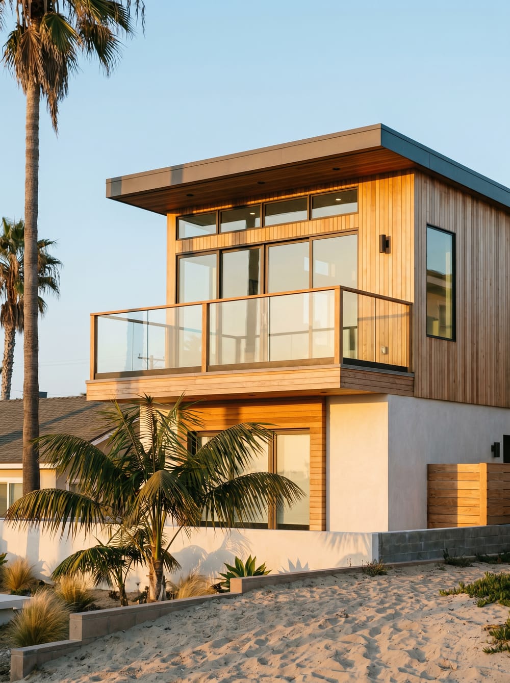Second story addition adding bedrooms above an existing home in Huntington Beach, CA